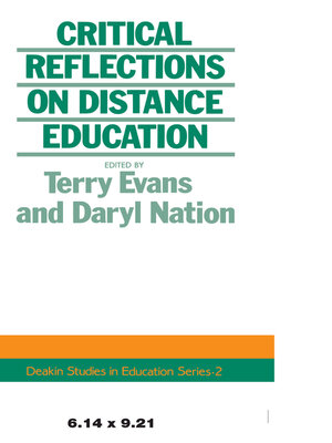 cover image of Critical Reflections On Dist.